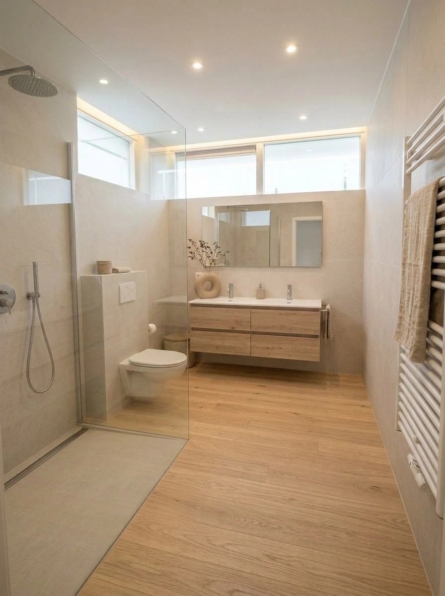 Japandi Bathroom design — interior photo by GenRoom AI
