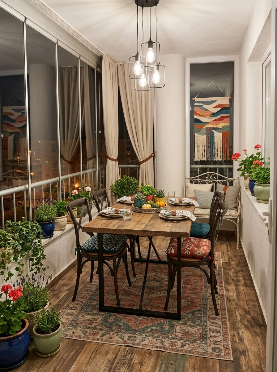Interior design in Modern Farmhouse style — balcony by GenRoom AI