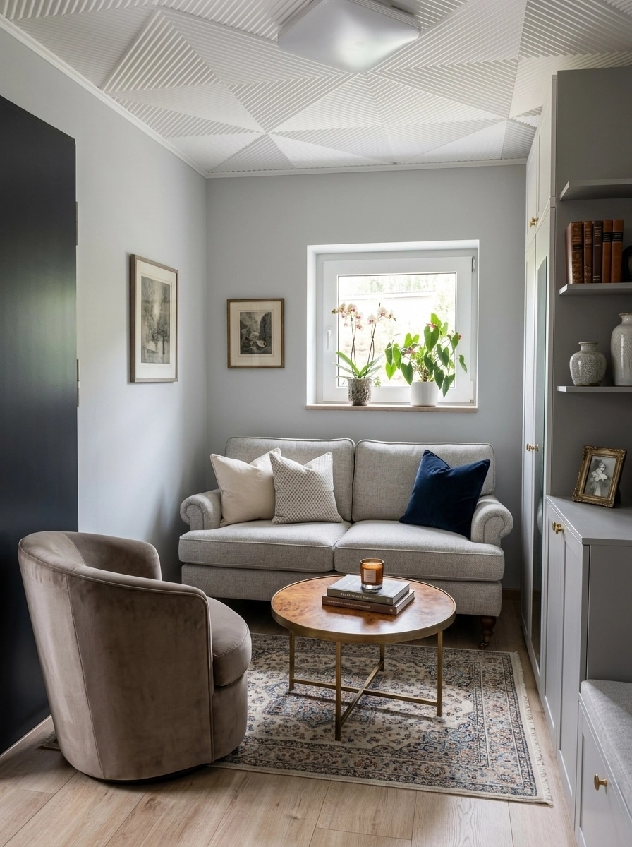 Transitional Living Room design — interior photo by GenRoom AI