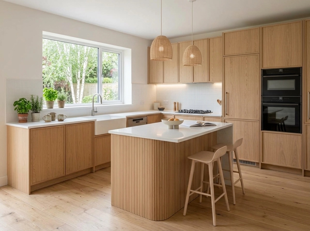Kitchen interior in Scandinavian style — photo by GenRoom AI