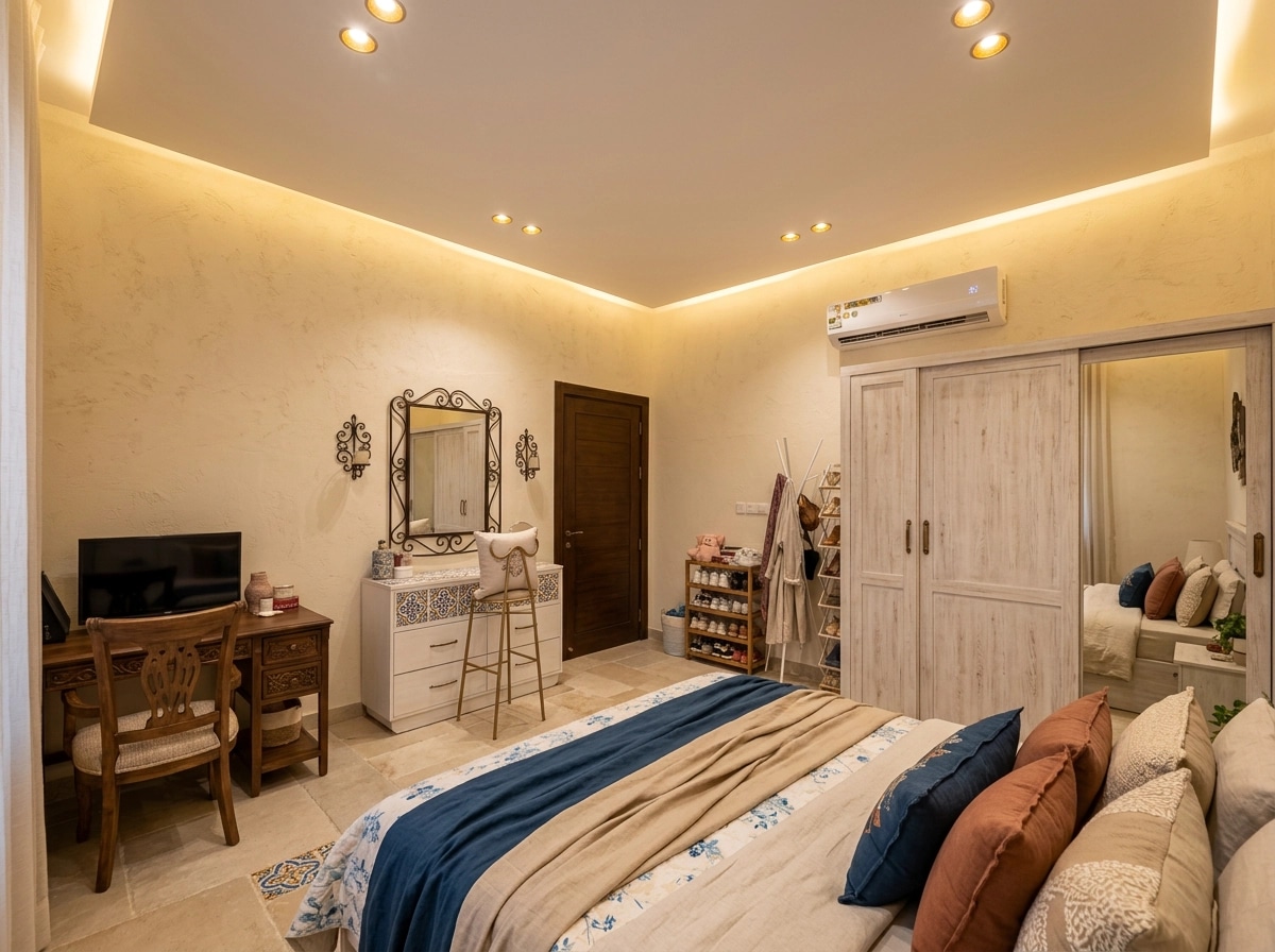 Interior design in Mediterranean style — Bedroom by GenRoom AI