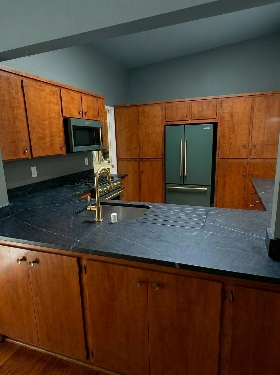 Mid-Century Modern Kitchen design — interior photo by GenRoom AI