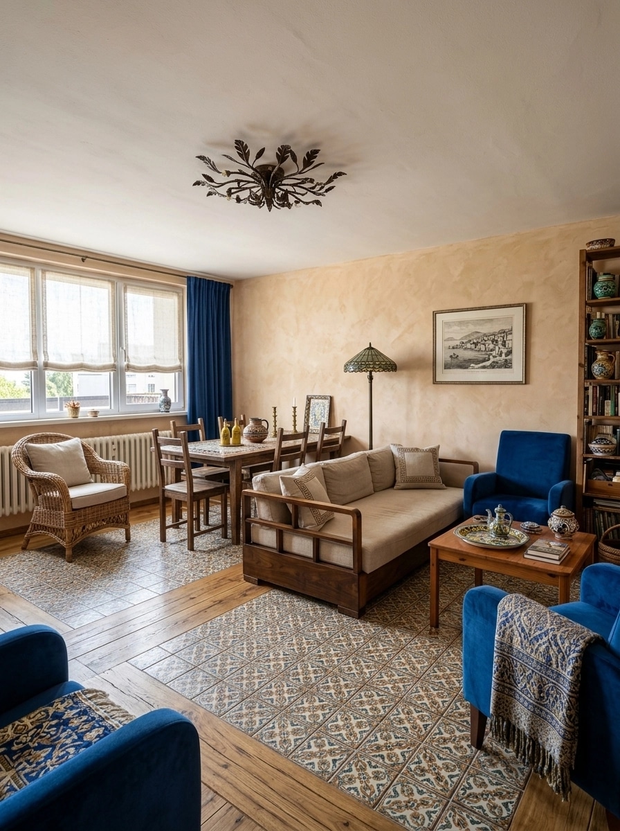 Interior design in Mediterranean style — Living Room by GenRoom AI