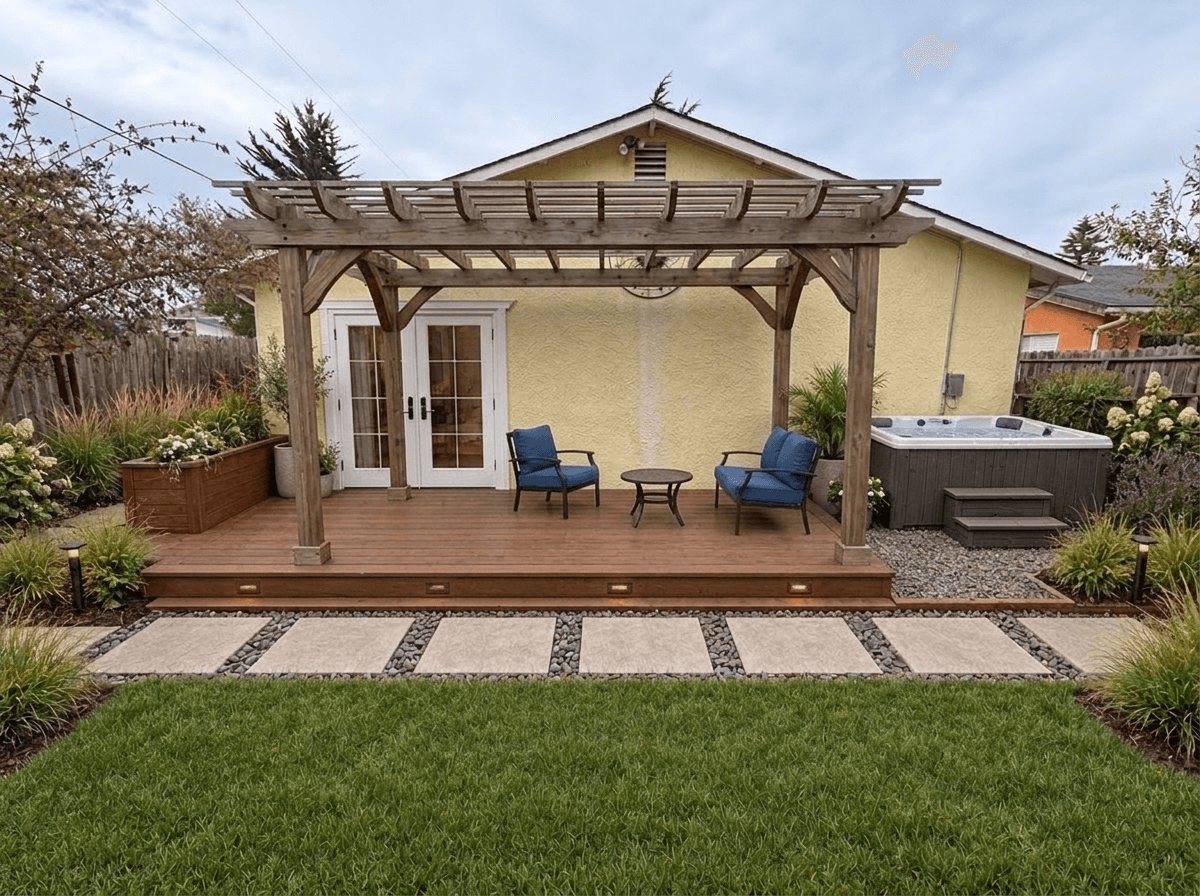 Yard design in Contemporary Yard style — photo by GenRoom AI