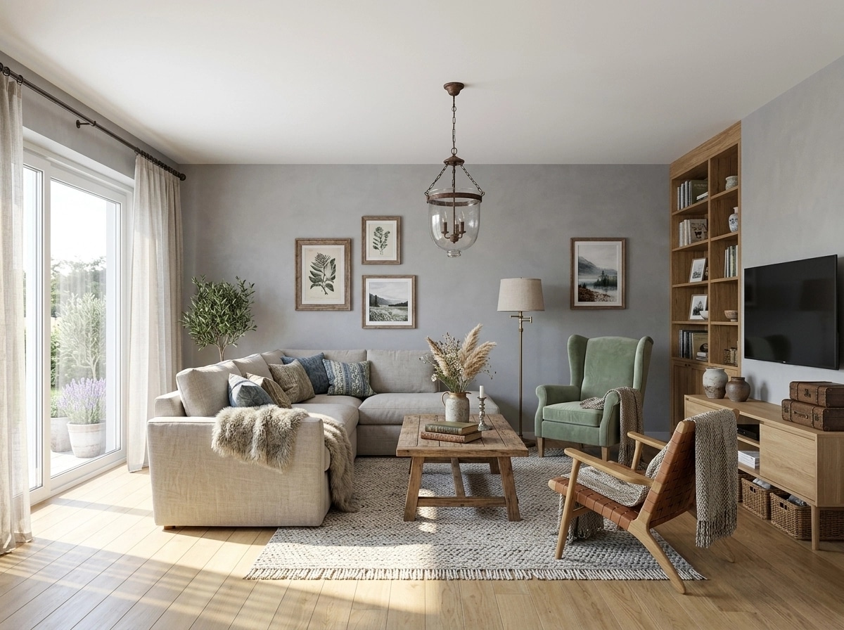 Scandinavian Living Room design — interior photo by GenRoom AI
