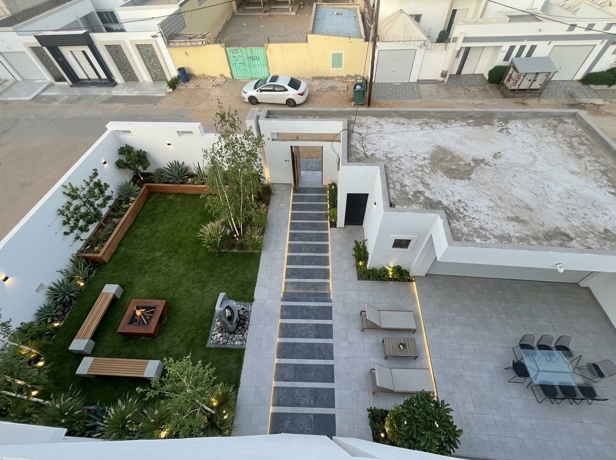 Contemporary Yard Yard design — yard photo by GenRoom AI