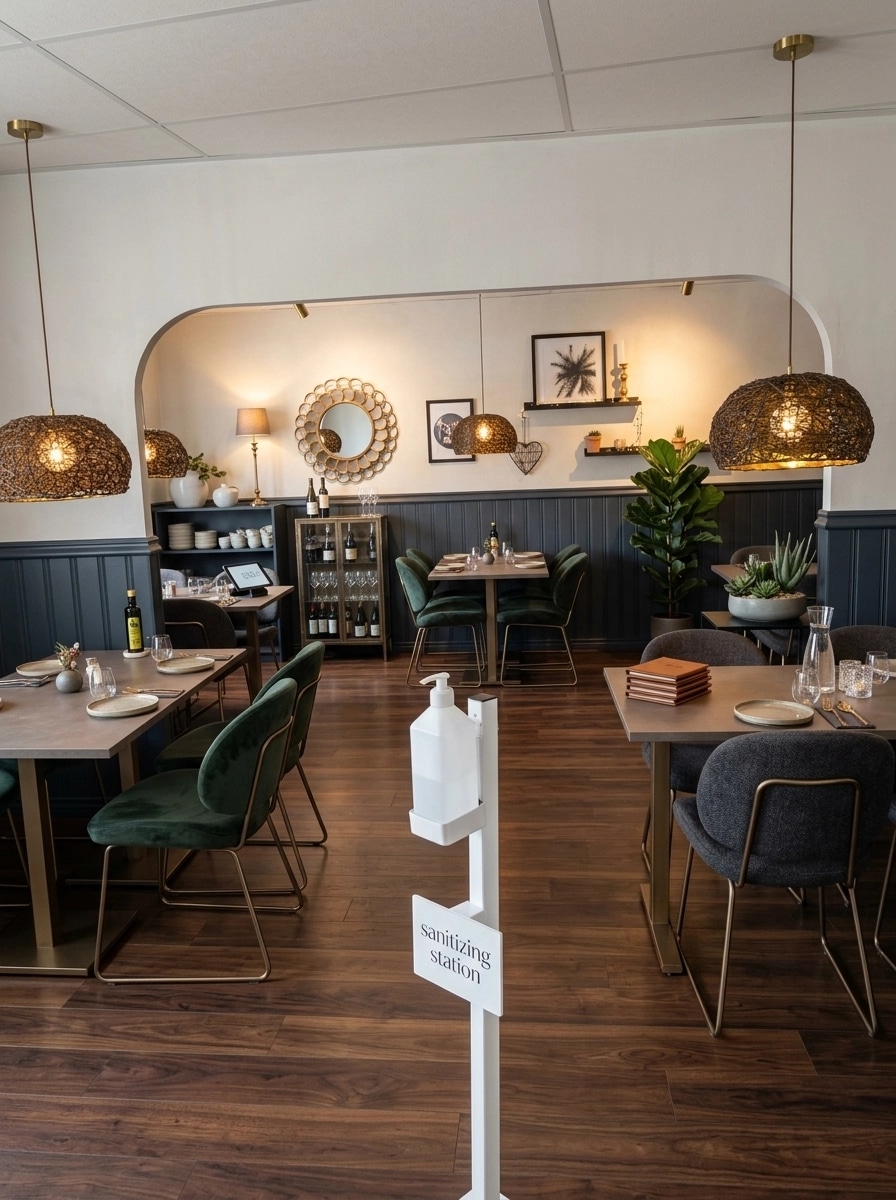 Interior design in Contemporary style — restaurant by GenRoom AI