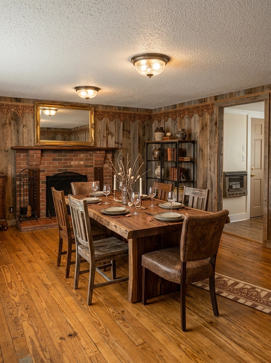 Interior design in Rustic style — dining_room by GenRoom AI
