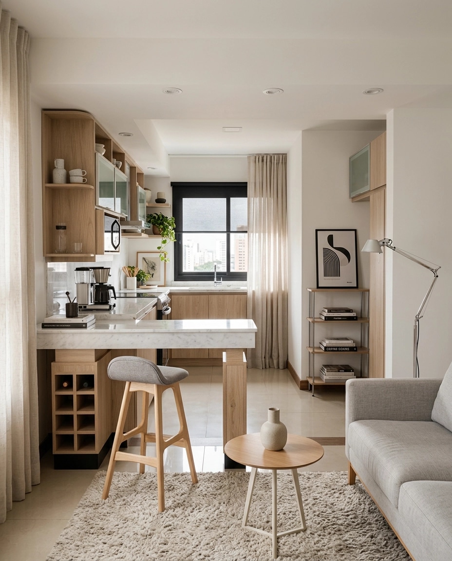 Scandinavian Living Room design — interior photo by GenRoom AI