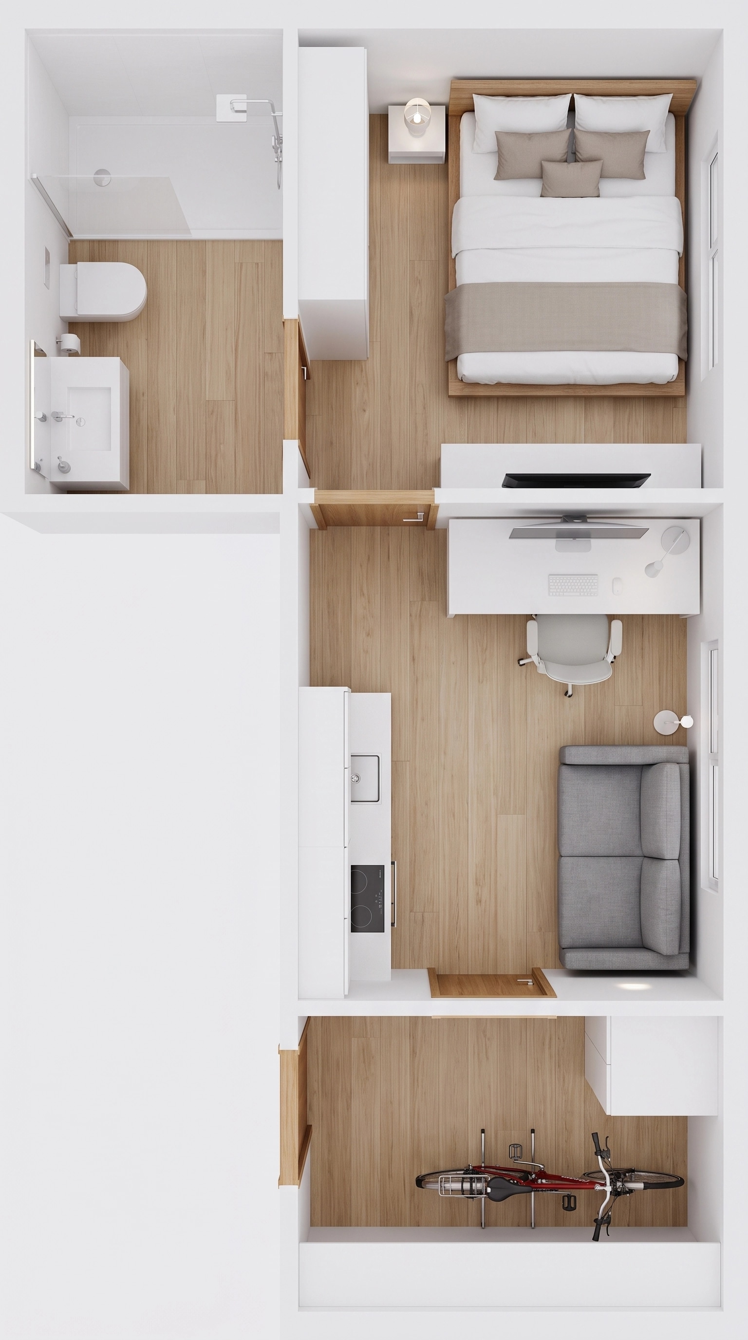 Minimalism Living Room design — interior photo by GenRoom AI