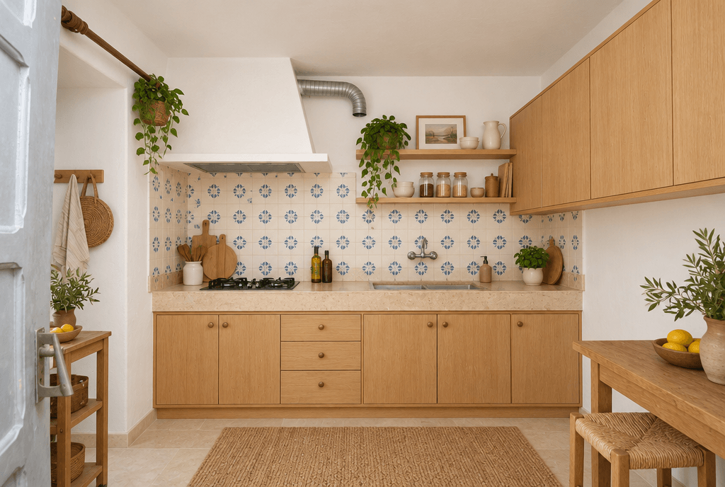 Interior design in Portuguese Modern style — Kitchen by GenRoom AI