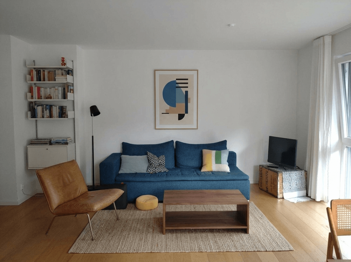 Interior design in Mid-Century Modern style — Living Room by GenRoom AI