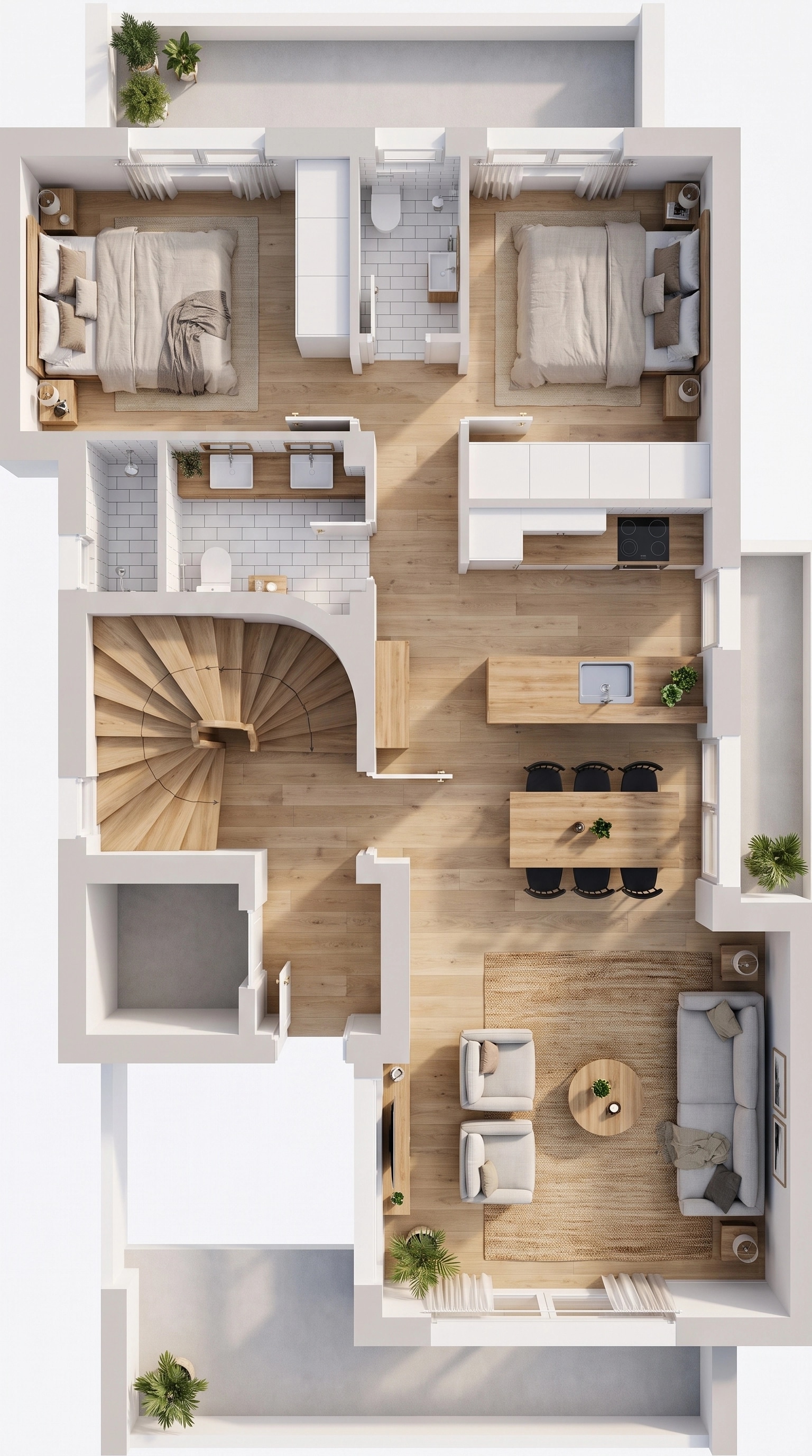 Scandinavian Living Room design — interior photo by GenRoom AI