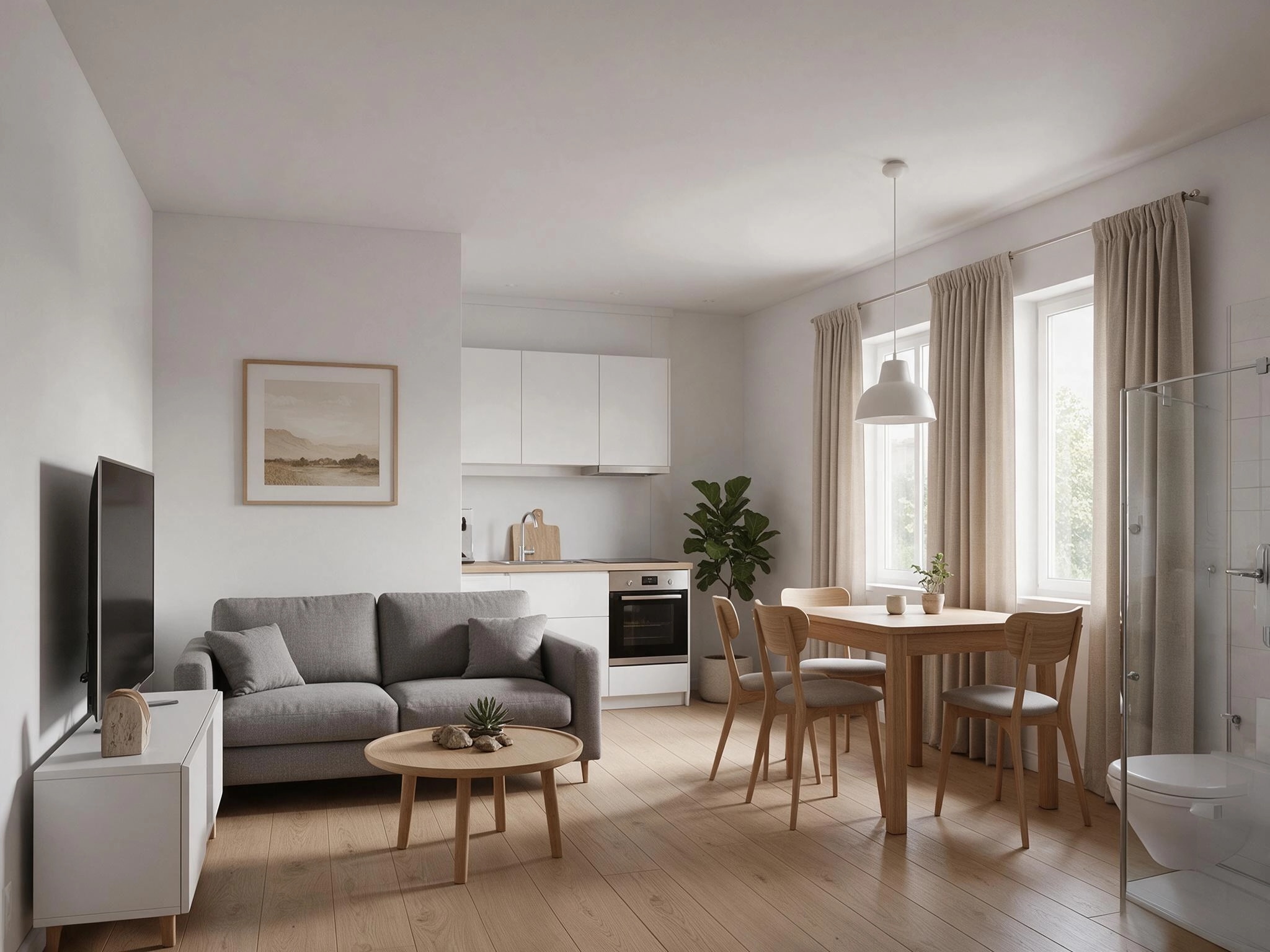 Scandinavian Living Room design — interior photo by GenRoom AI