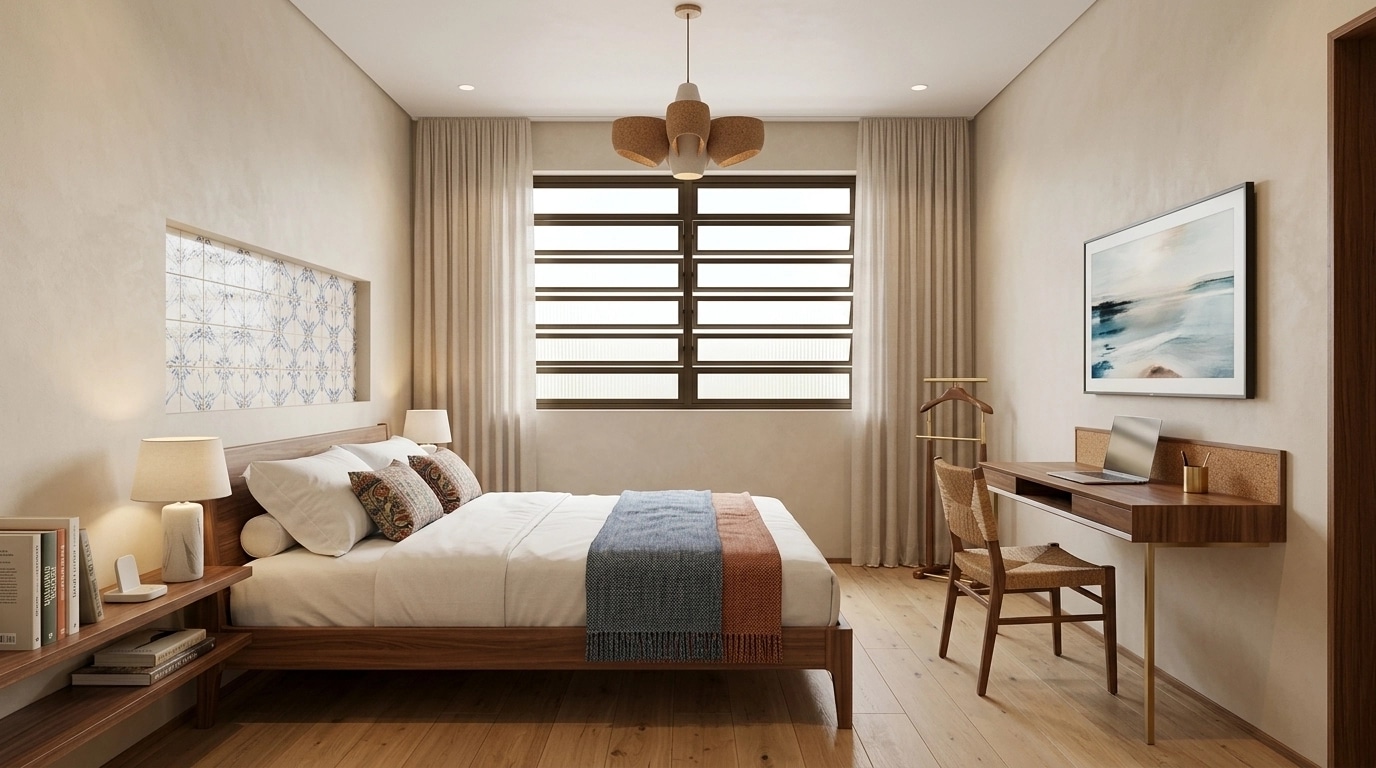 Portuguese Modern Quarto design — interior photo by GenRoom AI