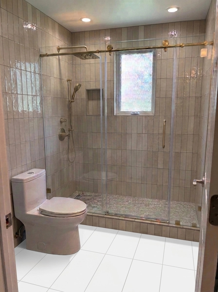 Modern Farmhouse Bathroom design — interior photo by GenRoom AI