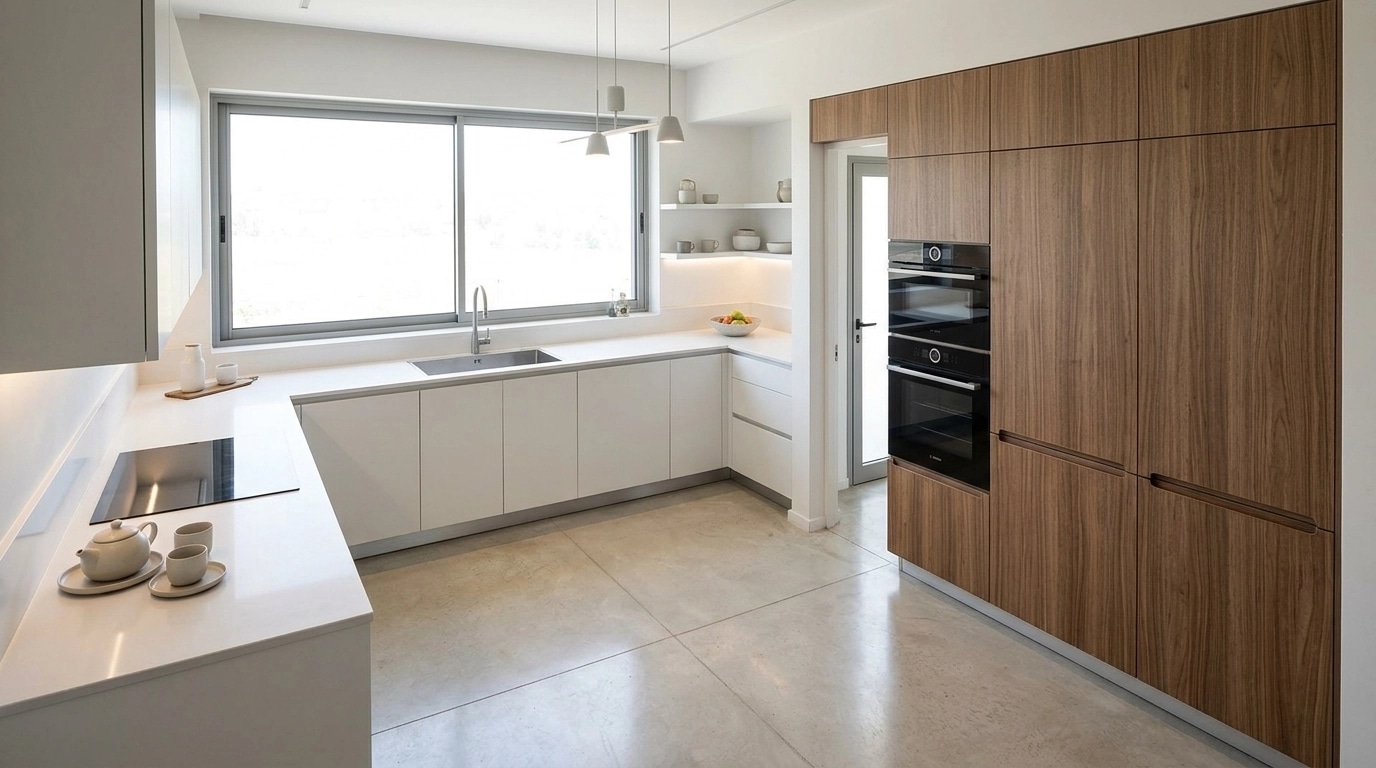 Minimalism Kitchen design — interior photo by GenRoom AI