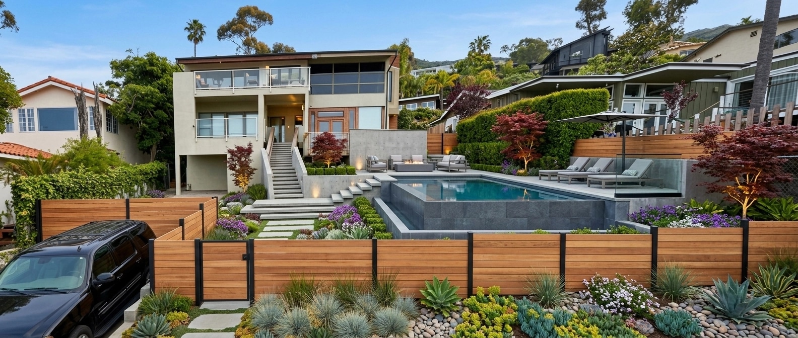 Landscape design in Contemporary Yard style — Yard by GenRoom AI