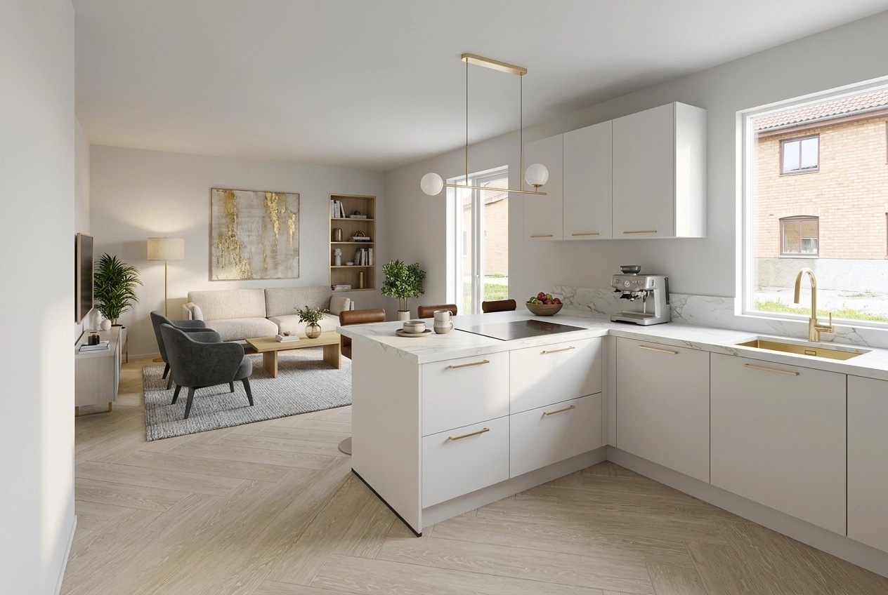 Scandinavian Living Room design — interior photo by GenRoom AI