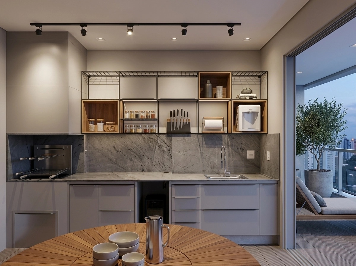Interior design in Contemporary style — balcony by GenRoom AI