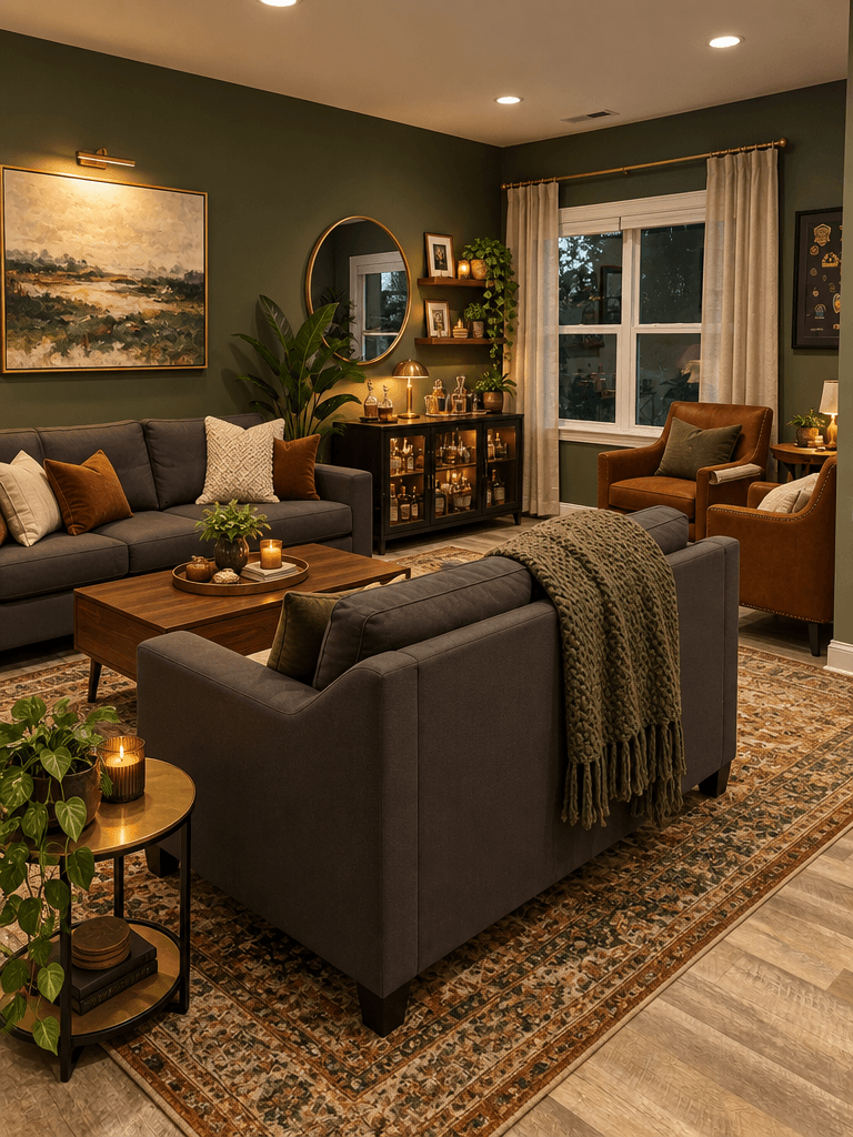 Interior design in Mid-Century Modern style — Living Room by GenRoom AI