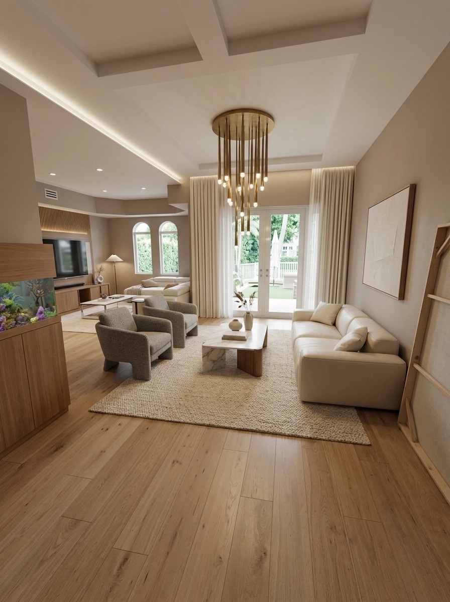 Minimalism Living Room design — interior photo by GenRoom AI