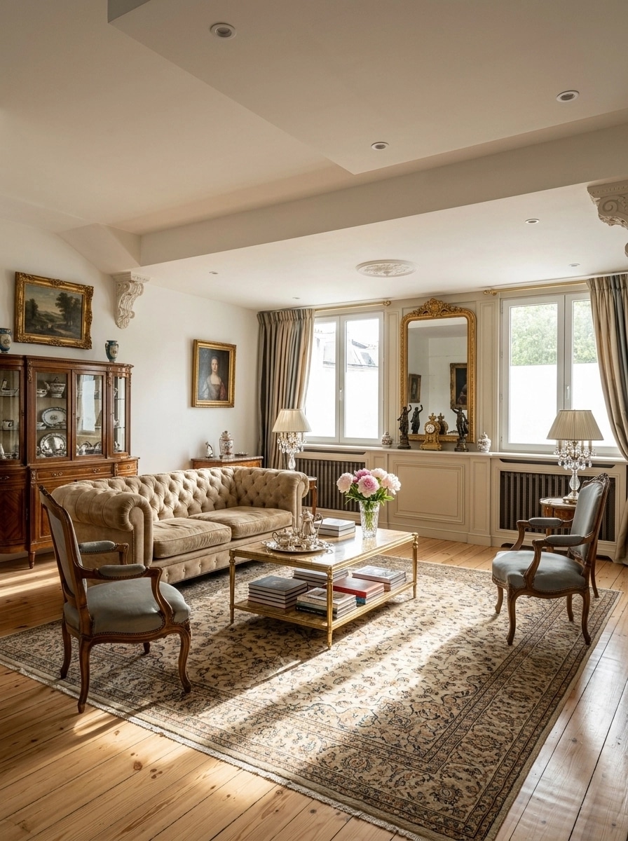 Interior design in French Parisian style — Living Room by GenRoom AI