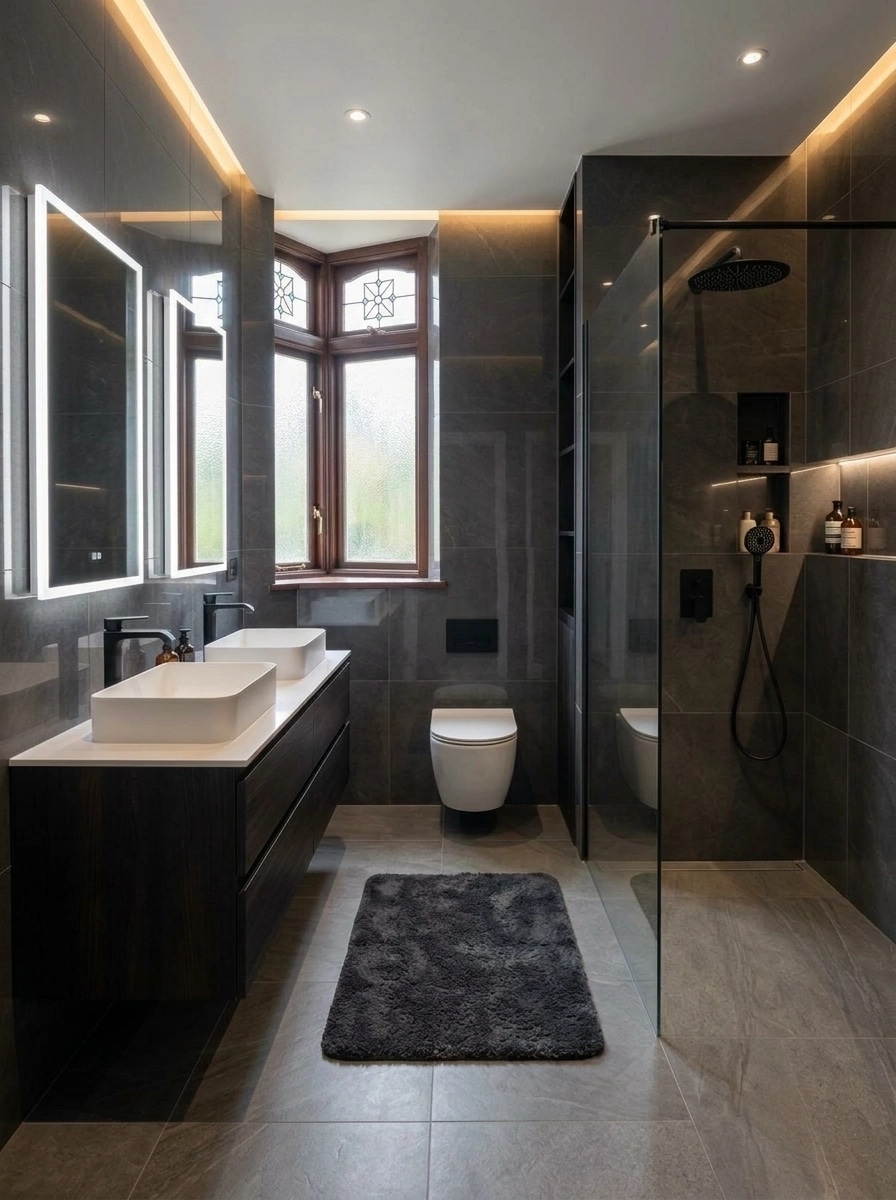 Bathroom interior in Contemporary style — photo by GenRoom AI