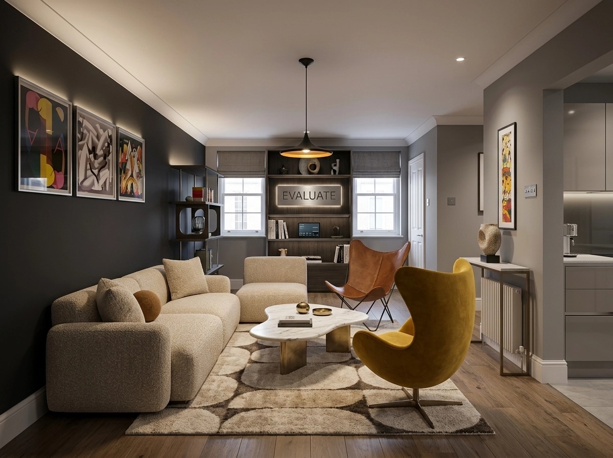 Interior design in Contemporary style — Living Room by GenRoom AI