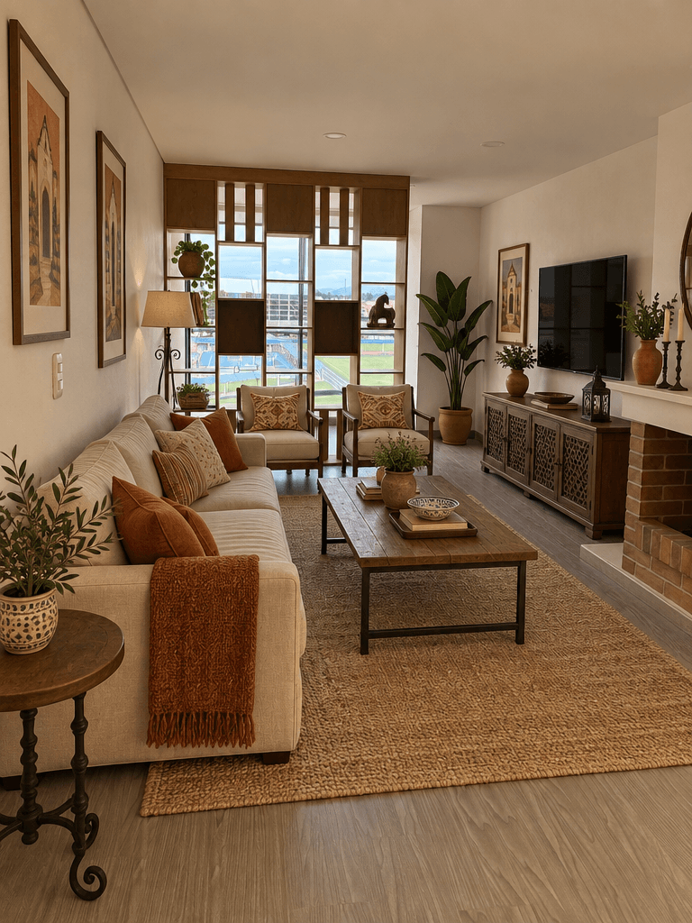 Interior design in Andalusian style — Living Room by GenRoom AI