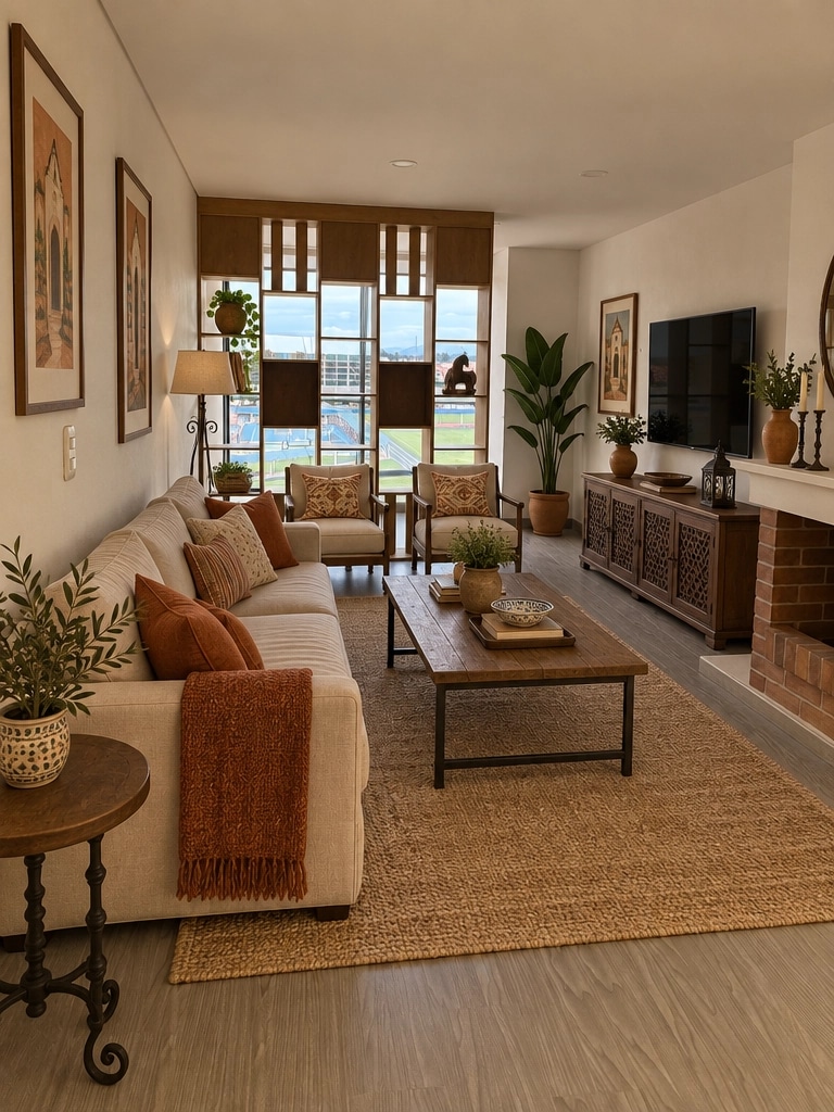 Interior design in Andalusian style — Living Room by GenRoom AI