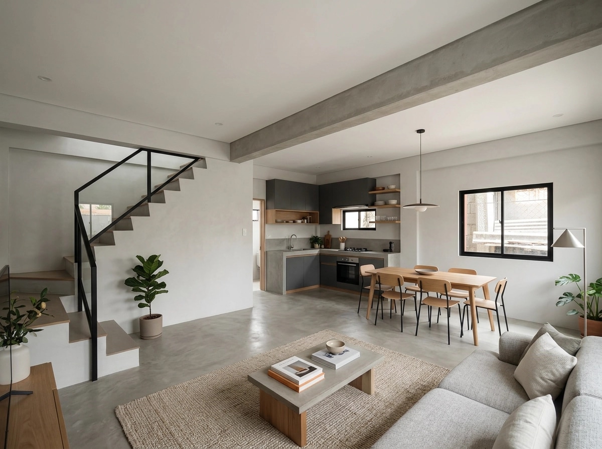 Interior design in Minimalism style — Living Room by GenRoom AI