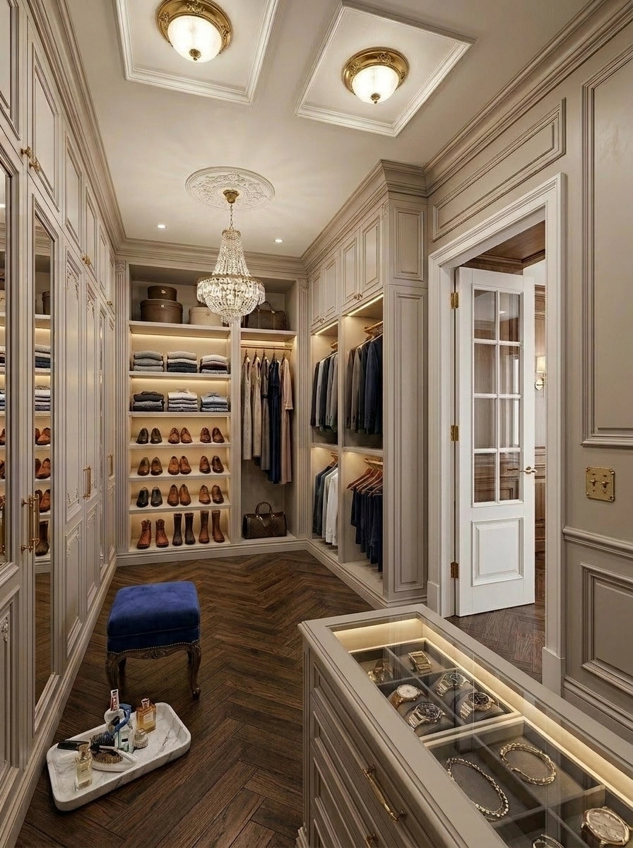 Design de interiores em estilo Classic — wardrobe por GenRoom AI