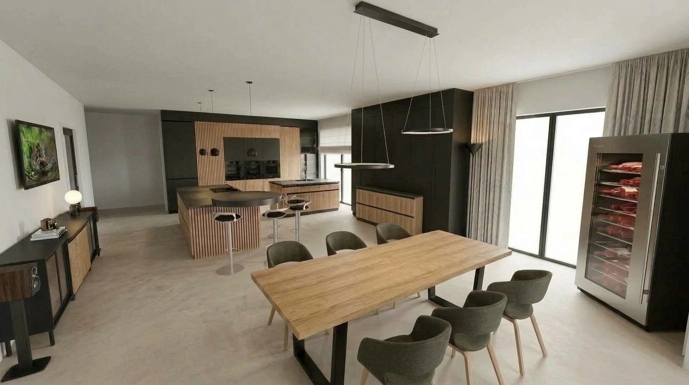 Kitchen interior in no_style style — photo by GenRoom AI