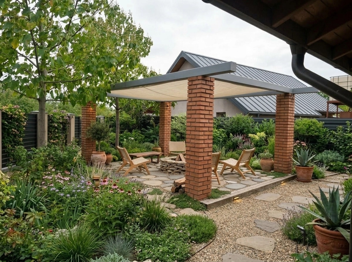 Landscape design in Eco Natural Garden style — Yard by GenRoom AI