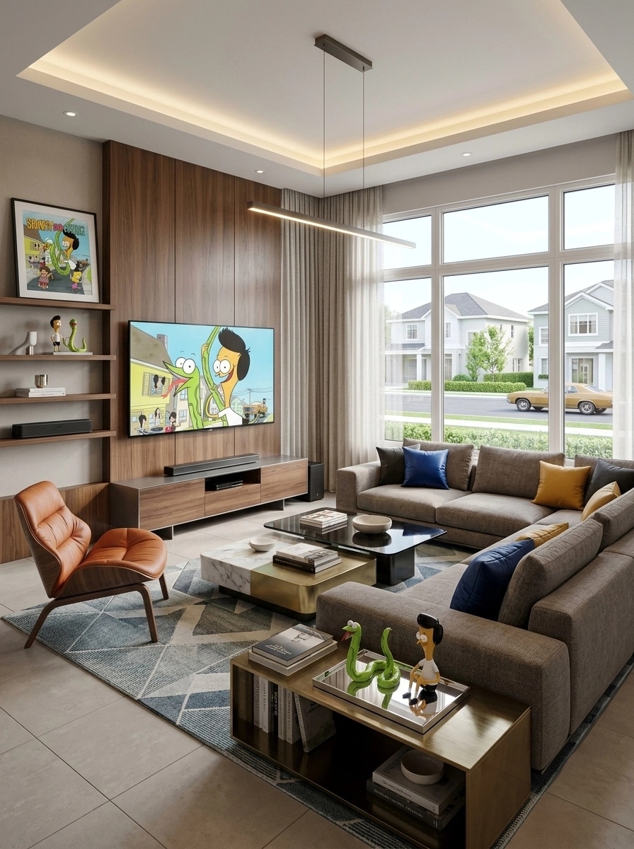 Interior design in Contemporary style — Living Room by GenRoom AI
