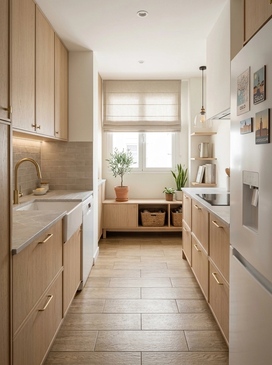 Kitchen interior in Scandinavian style — photo by GenRoom AI