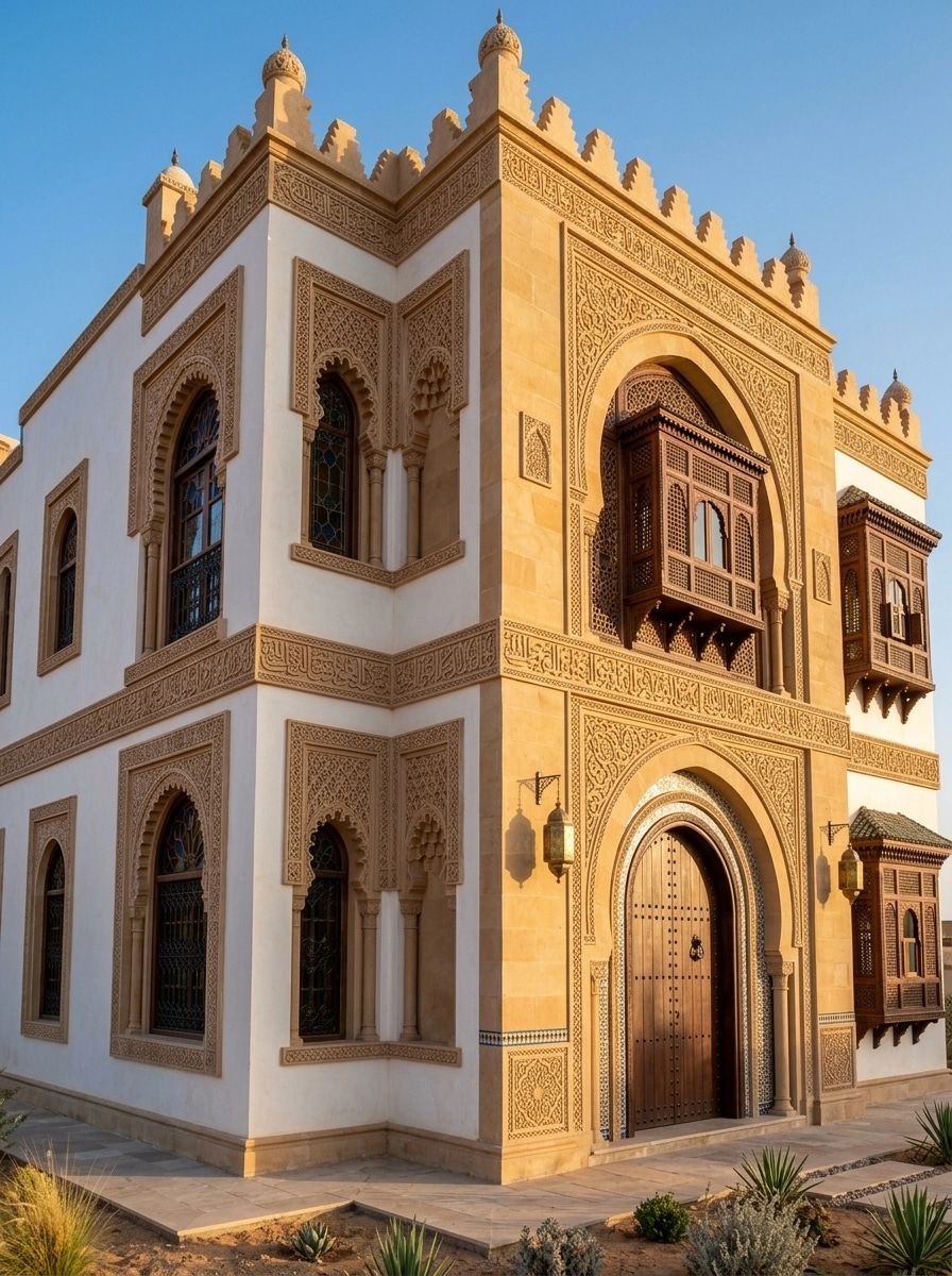 Arabian Facade Facade design — facade photo by GenRoom AI