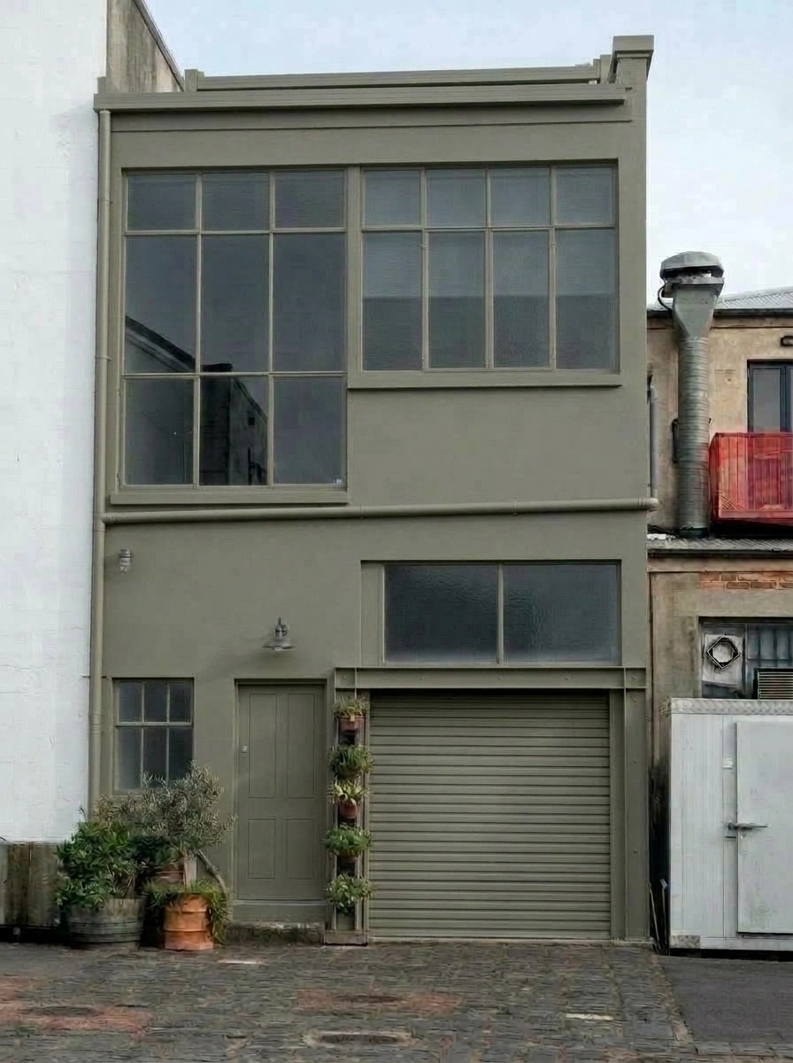 Facade design in Loft Facade style — photo by GenRoom AI