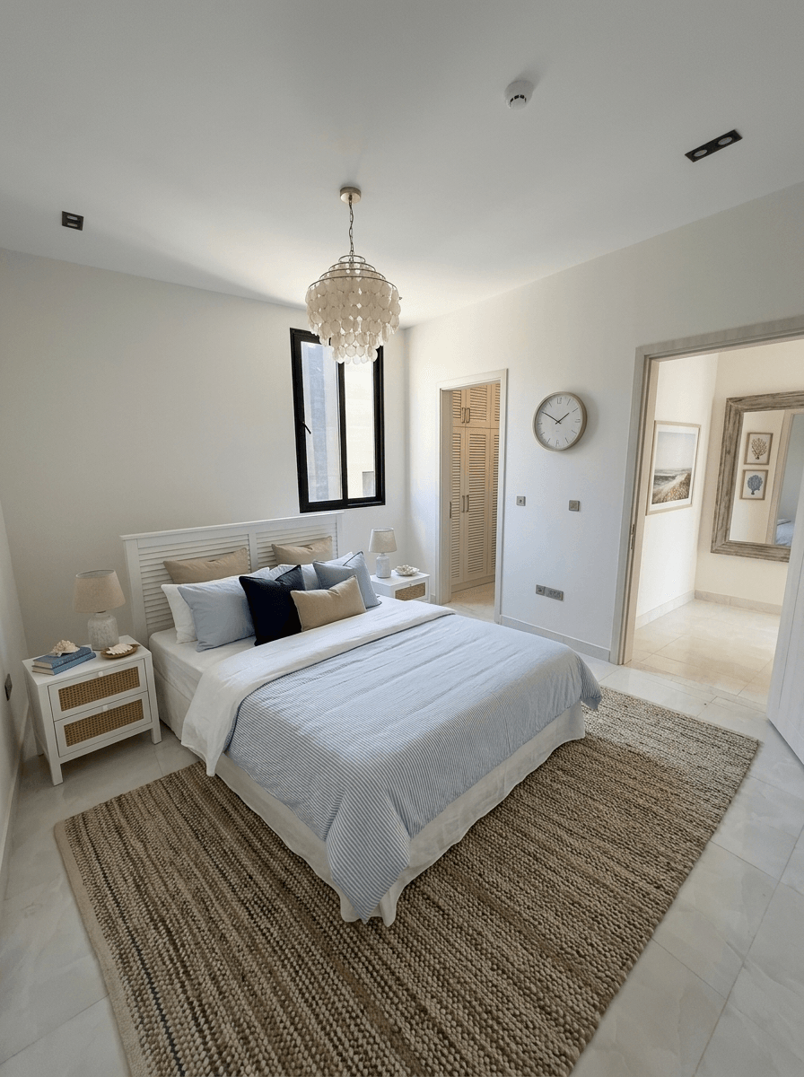 Interior design in Coastal / Hamptons style — Bedroom by GenRoom AI