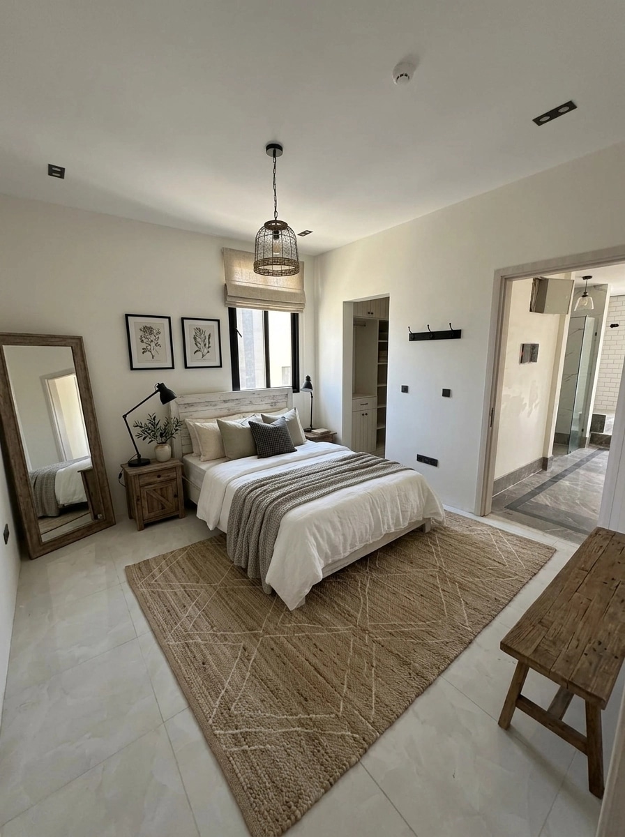Interior design in Modern Farmhouse style — Bedroom by GenRoom AI