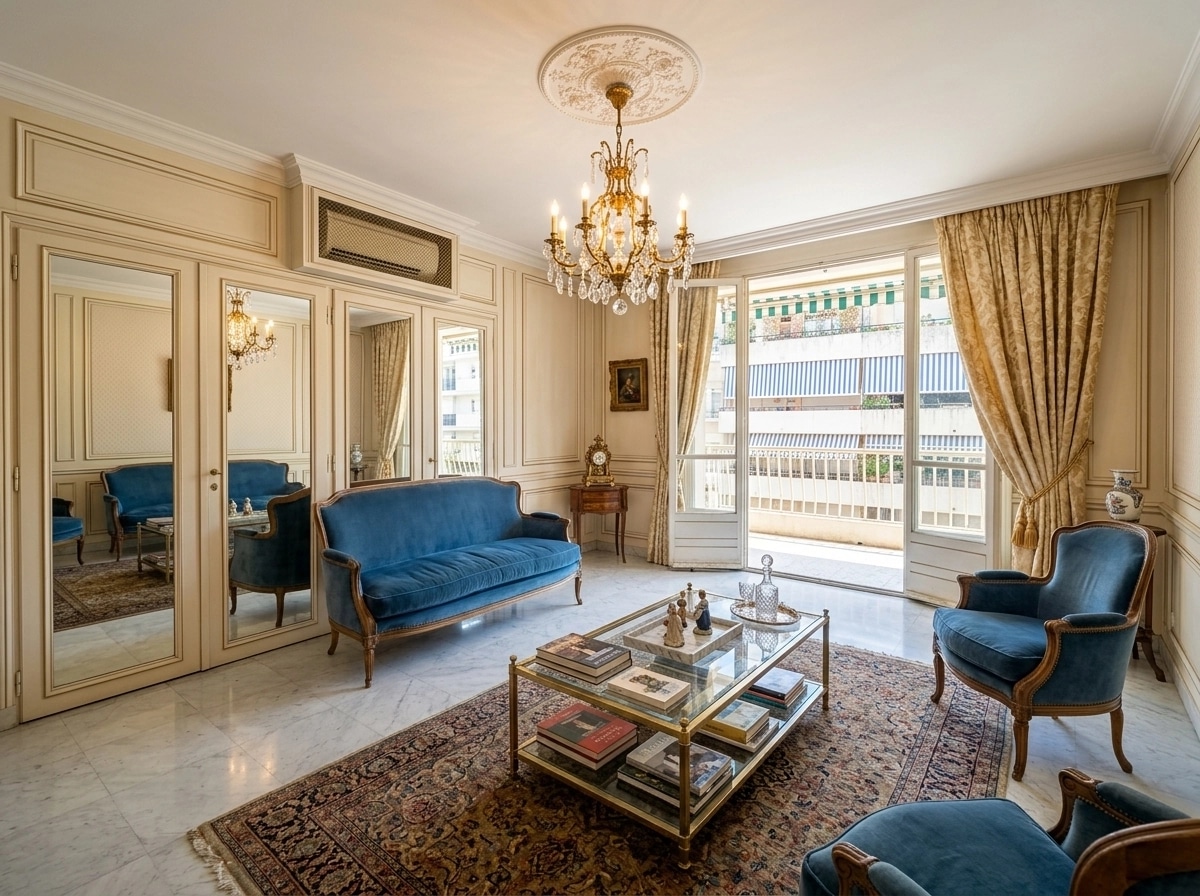 Interior design in French Parisian style — Living Room by GenRoom AI