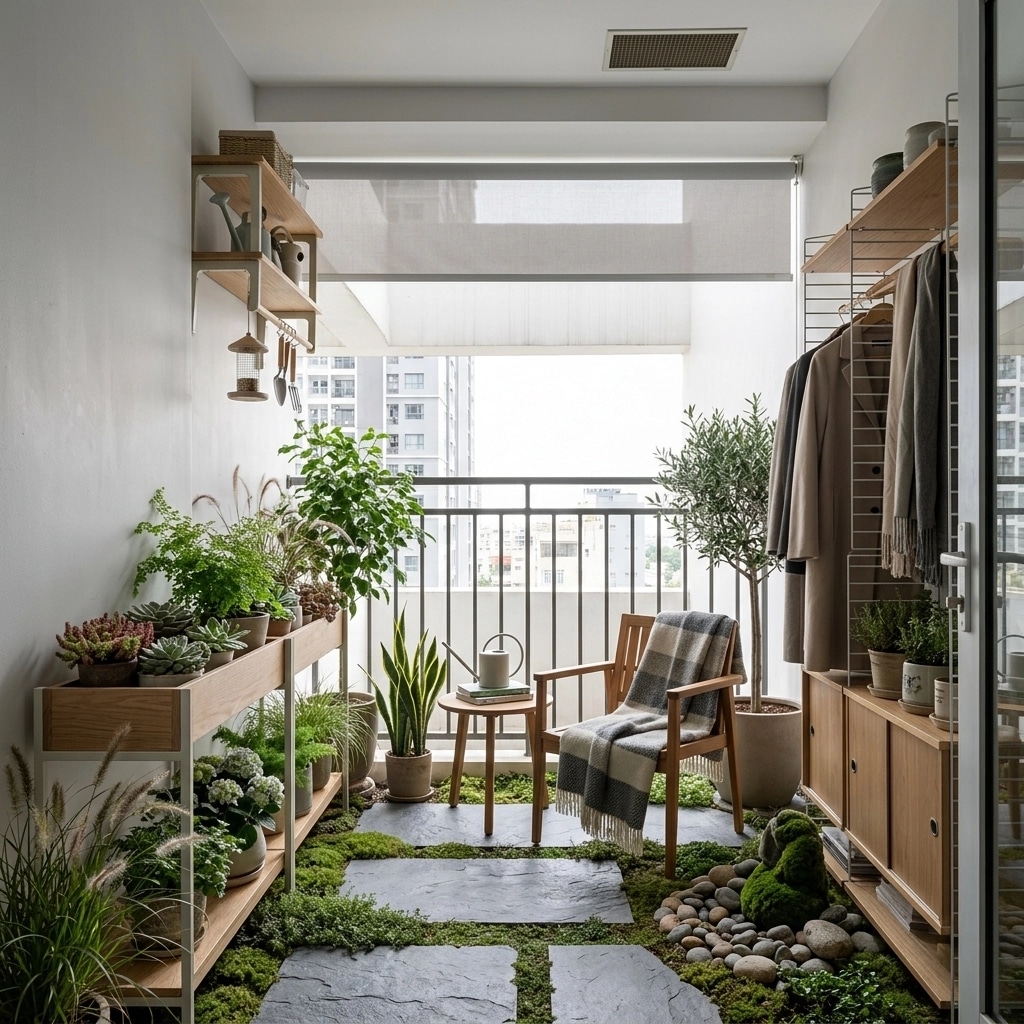 Landscape design in Scandinavian Garden style — Yard by GenRoom AI