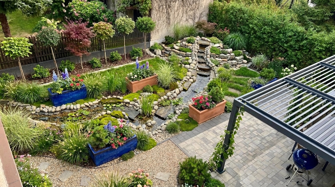 Yard design in no_style style — photo by GenRoom AI