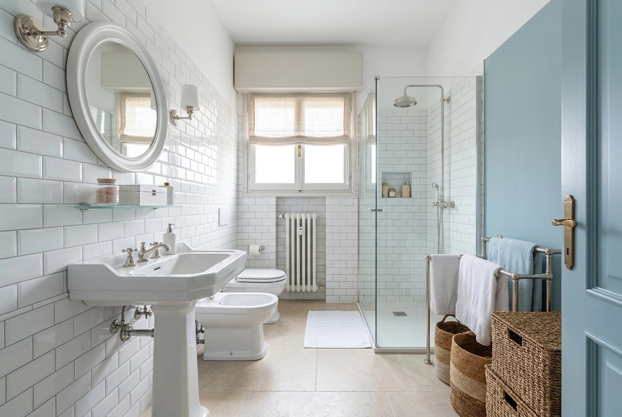 Coastal / Hamptons Koupelna design — interior photo by GenRoom AI