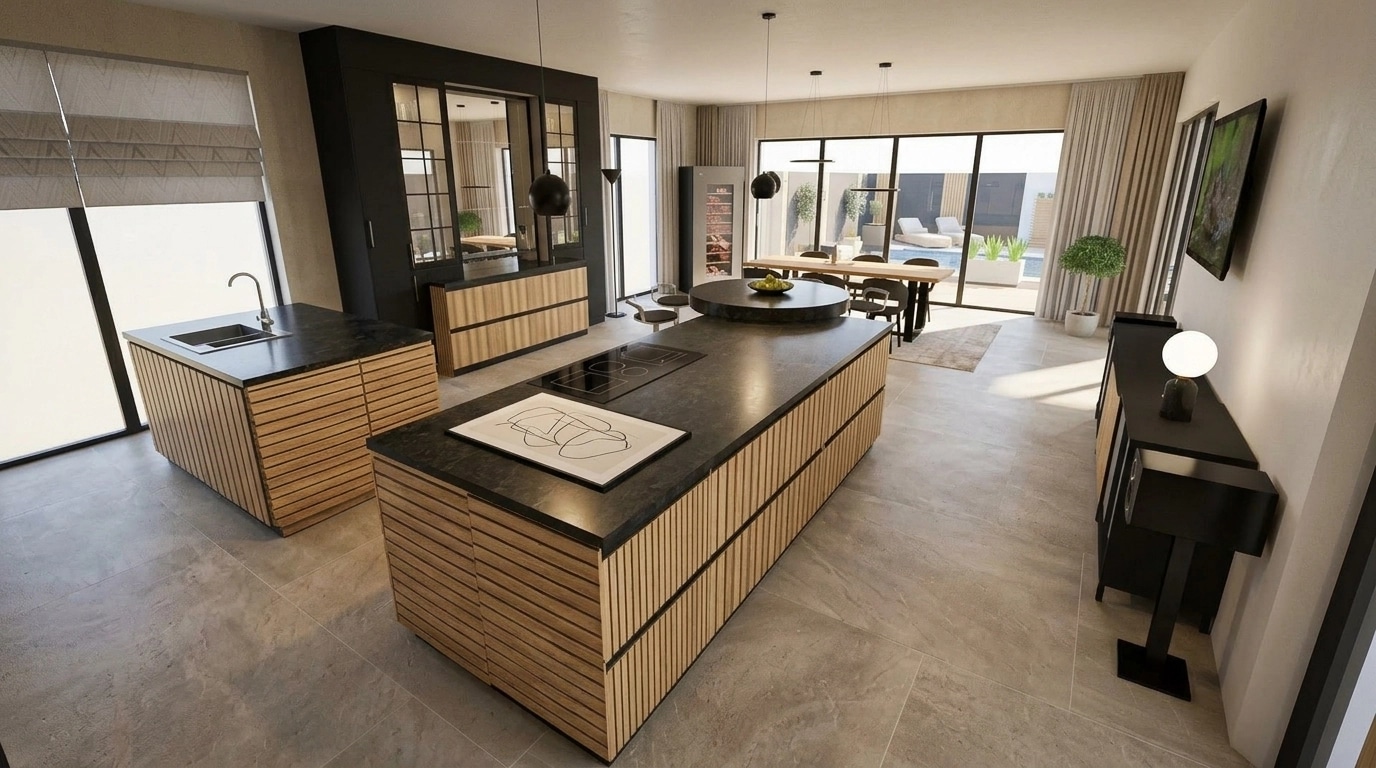 Kitchen interior in no_style style — photo by GenRoom AI