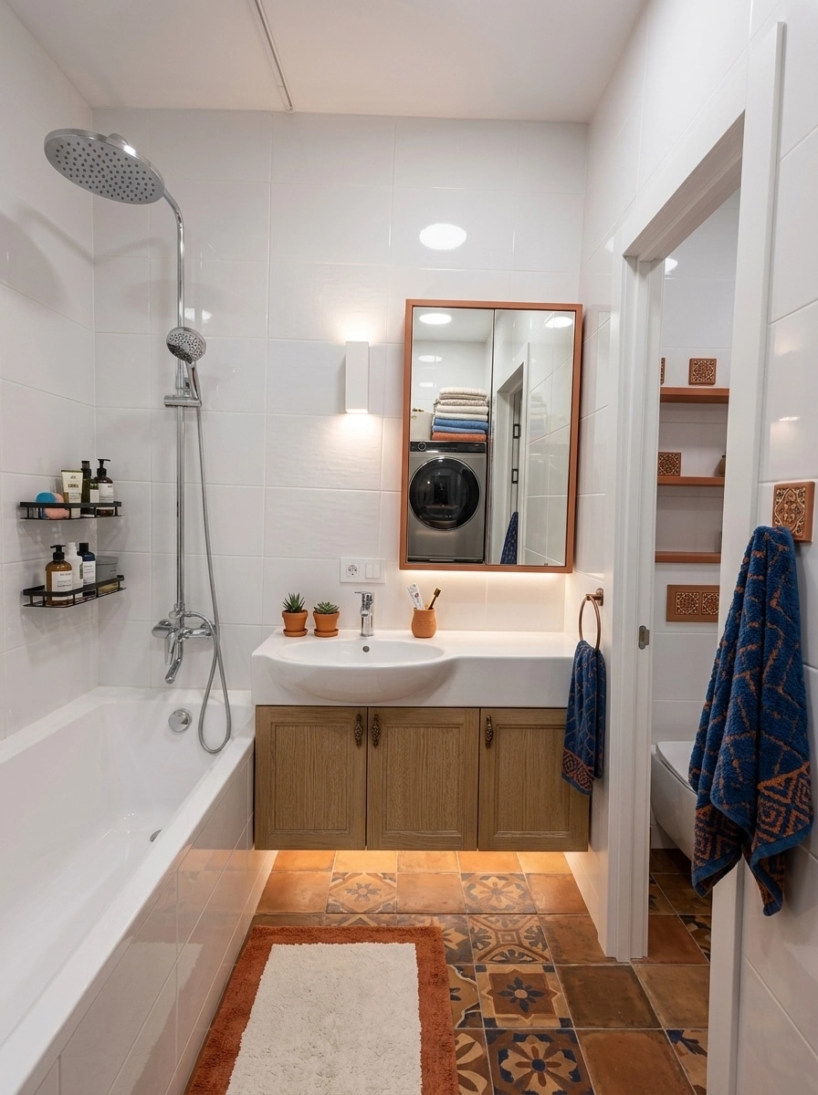 Interior design in Mediterranean style — Bathroom by GenRoom AI