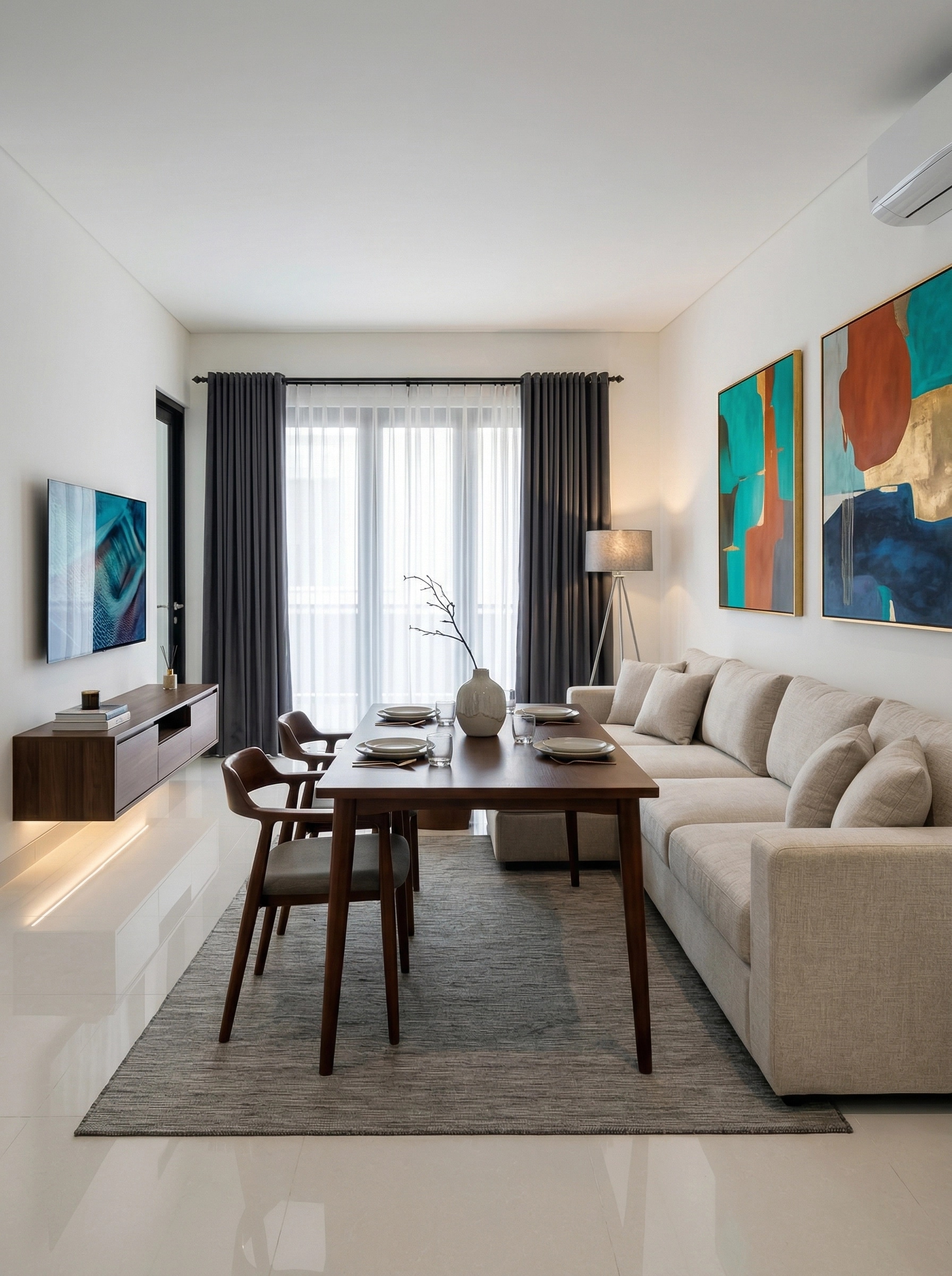 Minimalism Living Room design — interior photo by GenRoom AI