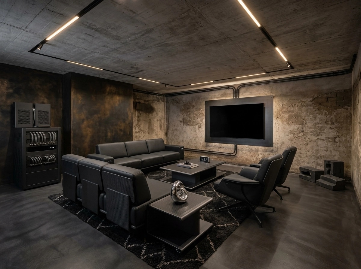 Interior design in Blacktec style — Living Room by GenRoom AI