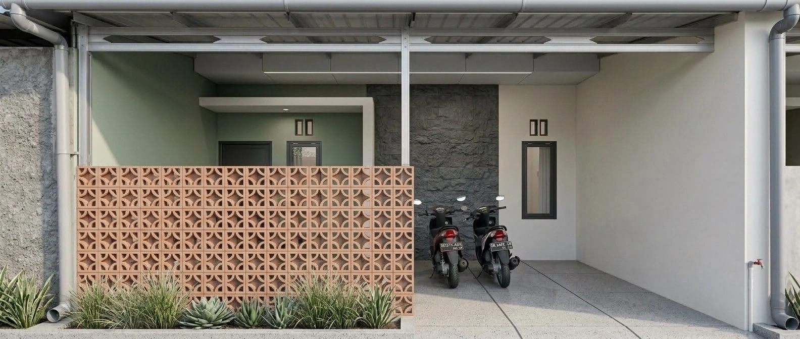 Minimalist Facade Facade design — facade photo by GenRoom AI
